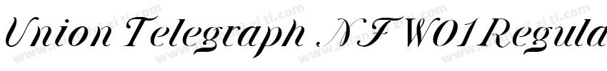Union Telegraph NF W01Regular字体转换